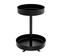 Étagère à épices rotative pour comptoirs de cuisine, boîte de rangement pour salière et bouteilles de sauce, organiseur compact avec plateau rotatif à 360 degrés (L)