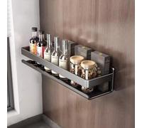 Étagère À Épices Suspendue, Organisateur de Support À Épices Mural, Organisateur de Rangement, Support D'Étagères À Épices Peu Encombrant pour La Cuisine