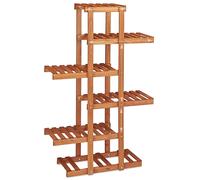 Etagère À Fleurs En Bois Escalier Pour Plantes 5 Niveaux Marron Clair Helloshop26 2213013/3 Multicolore