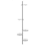 Étagère à Fleurs télescopique (4 Niveaux) - Support télescopique (Vertical) en métal et Verre, échelle de Fleurs extérieure, escalier de Fleurs en métal, Support pour Plantes de Jardin ou Balcon
