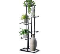 Étagère à Fleurs - VILDE - 6 Niveaux - Métal Noir Mat - 106 cm - Design Industriel