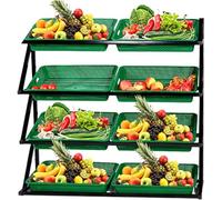 Étagère à fruits et légumes - Support multicouche avec paniers pour garde-manger, magasins de proximité et cuisines, organiseur de grande capacité