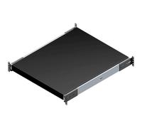 Etagère à glissière plein(e) Hammond Electronics RSUS1921BK1 Tôle d'acier noir (L x l x H) 44 x 483 x 533 mm