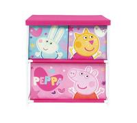 Peppa Pig Étagère 3 tiroirs pour enfants rose