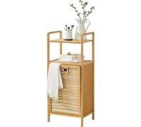 Meuble à Linge avec Sac et Étagère Rendalen 40 x 30 x 95 cm [en.casa]