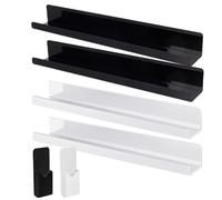 Étagère à livre magnétique pour tableau blanc 2pcs étagères magnétiques acryliques avec conteneur à stylo réutilisable et robuste pour la maison de bureau de classe, 17x2, 2x2, 0 pouce, blanc | Rack