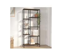 vidaXL Étagère à livres 80x30x180 cm Acier et bois d'ingénierie 336360