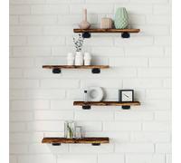 Étagère à livres avec étagère 4 pc Bois d'ingénierie Étagère à vidaXL vidaXL
