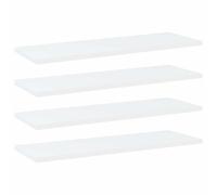 vidaXL Panneaux de bibliothèque 4 pcs – Étagère murale flottante – Blanc Bois d’ingénierie
