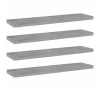 vidaXL Panneaux de bibliothèque 4 pcs – Étagères murales flottantes blanches, bois d’ingénierie