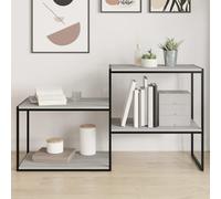 vidaXL Étagères murales 4 pièces – flottantes, tablettes suspendues – Sonoma gris