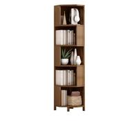 Étagère à livres Bibliothèque sur pied en forme d'éventail, présentoir de rangement en bambou à plusieurs niveaux, for bureau, support d'organisation d'étude à domicile Étagère de rangement pour bibli