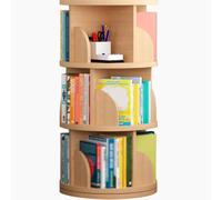 Étagère À Livres en Bois À Plusieurs Niveaux, Pivotante À 360°, Design Peu Encombrant pour La Maison Et Le Bureau, Bibliothèque en Bois pour Livres Et Décoration(188 * 46)