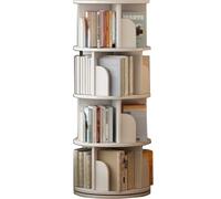 Étagère À Livres Multicouche Étagère À Livres Rotative Bibliothèque pour Étudiants Étagère De Rangement pour Bureau Peut Pivoter À 360°