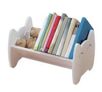 Étagère à livres pour enfants, jolies yeux souriants, étagères à livres pour chambre d'enfant, mini bibliothèque de bureau de 12, 6 pouces, petite étagère blanche pour, magazines, CD dans le s