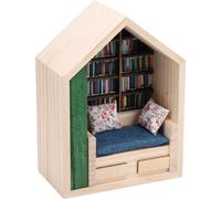 Etagère à livres pour l'anxiété Ornement Artisanat délicat Décoration d'intérieur Mignonne balle anti-stress Etagère miniature avec livres