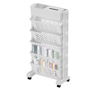 Étagère à livres roulante - Étagère mobile fiable, organiseur multifonction | Chariot à roulettes amovible à plusieurs niveaux pour salle de classe, école, maison, bureau, bibliothèque