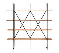 Etagère à livres Slim Irony 190x35x190cm frame copper black sand-touch