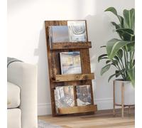 Étagère à magazines avec étagère Bois d'ingénierie Porte-revue vidaXL vidaXL