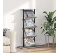 Étagère à magazines avec étagère Bois d'ingénierie Rangement de chambre vidaXL v