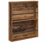 Étagère à magazines murale - vidaXL - Bois ancien - 60x12x70 cm - Bois d'ingénierie - Durable - Rangement mural