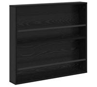 vidaXL Étagère à magazines avec étagère Chêne noir 80 x 12 x 70 cm