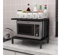 Étagère à Micro-Ondes 3 Niveaux Cupboard Gadgets - Organisateur de Cuisine Robuste pour Grille-Pain, ustensiles et couvercles Solution Rangement Gain Place