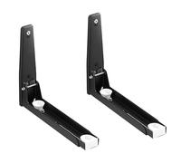 Étagère à micro-ondes murales, mur de support à micro-ondes,Rack de four pliable 304 en acier inoxydable 8 x 8,5 pouces - Kit de montage à micro-ondes rétractable accessoires de rangement de cuisine p