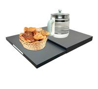 Étagère à micro-ondes | Rack de rangement de cuisine télescopique | Support de charge à double couche de 47 cm d'épaisseur | Cuiseur à riz, four, cafetière, grille-pain, ustensiles de cuisson compatib