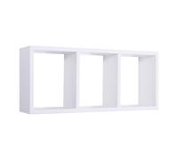 ÉTAGÈRE À MUR RECTANGULAIRE 3 COMPARTIMENTS BLANC MOD. TRISTANO