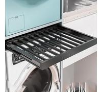 Étagère à pantalons coulissante et amovible, rangement de placard extensible et peu encombrant, style tiroir, avec chariot à roulettes. Séchoir à pantalons dissimulé avec rail coulissant sil