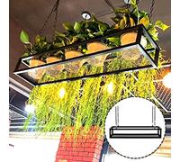 Étagère à Plantes Support de Pot de Fleur 60/80/100/120cm Étagère Suspendue au Plafond - Créativité Moderne Décorations Présentoirs, Étagère de Rangement de Cuisine en Fer Forgé pour Bar Salon Fleuris