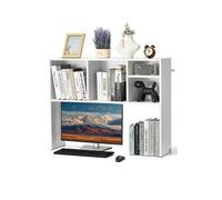 VEVOR Étagère à Poser sur Bureau à 1 Niveau, Bibliothèque de Bureau 94 x 24 x 73 cm, Organisateur de Bureau en Bois avec Pieds Antidérapants, Support de Rangement pour Maison, Dortoir, Blanc