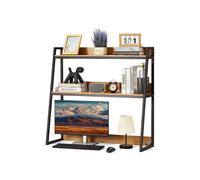 Etagère à Poser Sur Bureau 2 Niveau Bois Bibliothèque Bureau Dortoir 95x32x90cm