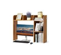 VEVOR Étagère à Poser sur Bureau à 2 Niveaux, Bibliothèque de Bureau 94,5x24,1x73,4 cm, Organisateur de Bureau en Bois, avec Pieds Antidérapants, Support de Rangement pour Maison, Couleur de Bois