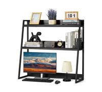 Étagère à Poser sur Bureau-VEVOR-Bibliothèque de Bureau-2 Niveaux-95 x 32 x 90 cm-avec Pieds Antidérapants-Noir