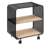 Étagère à roulettes 2 cases noir - 5 five simply smart