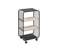 5five - étagère 3 niveaux en métal et bois beige