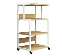 Étagère à Snacks,Support pour Composants Audio stéréo,Tour d'étagère multimédia Mobile d'angle - Rangement lecteurs DVD/amplificateurs/projecteurs/Accessoires TV,présentoir équipe