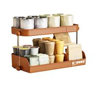 Étagère à tasses - Organisateur de bar à café ABS | Support à tasses à thé à 2 niveaux | Étagère à tasses à café pour montage mural | Support de tasse | Support de tasse à café pour plan de travail