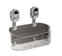 Étagère à ventouse de salle de bain, support de rangement à ventouse ondulé sans perçage | Étagère murale d'angle sans perçage, avec drain inférieur, pour cuisine, salle de bain, douche intérieure