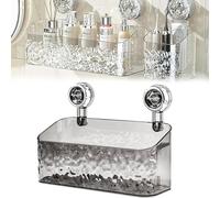 Étagère à Ventouse Légère De Style Glacier De Style Glacier, Chariot De Douche à Ventouse Amovible Panier De Douche Multifonctionnel sans Perçage pour Salle De Bain Cuisine, D
