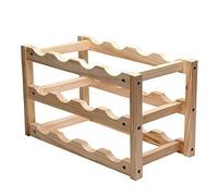 Étagère à vin au design moderne sur pied en bois de style designer, support vertical pour bouteilles d'alcool, étagère verticale en bois de bambou, kit de rangement