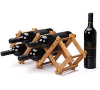 Étagère à vin autoportante en métal pliable pour 5 bouteilles de vin