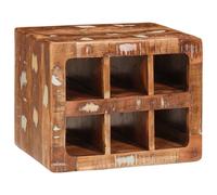 Vidaxl Étagère À Vin Marron 44 X 30 X 35 Cm Bois De Mangue Massif