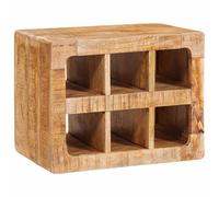 Vidaxl Étagère À Vin Marron 44 X 30 X 35 Cm Bois De Mangue Massif