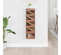 Étagère à vin Bois de Mahogany Massif Naturel vidaXL