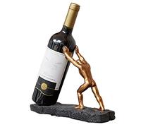 Étagère À Vin Créative|Porte-Bouteille De Vin en Résine Moderne|Plateau De Rangement pour Le Vin|Présentoir À Vin Home Bar Cabinet Decor Cadeaux pour Les Amis,Bronze,27x11x19CM (10.6x4.3x7.4in)