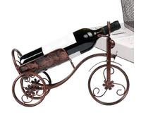 Étagère à vin en métal - Étagère à vin unique en forme de vélo - Support d'exposition vintage en fer - Organisateur de vin horizontal pour maison, bar, cuisine, salon, plan de travail