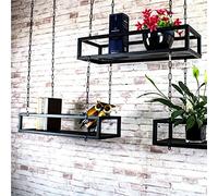 Étagère à vin : étagères suspendues au plafond pour bar de cuisine, balcon intérieur, étagère flottante pour plantes, fleurs, étagère d'affichage murale d'hier